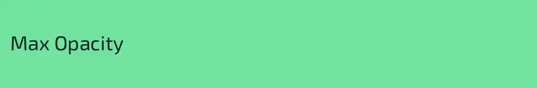 Max Opacity